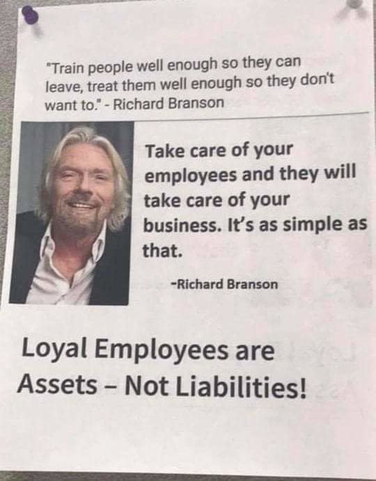 Not a Richard Branson fan but in this he is right - meme