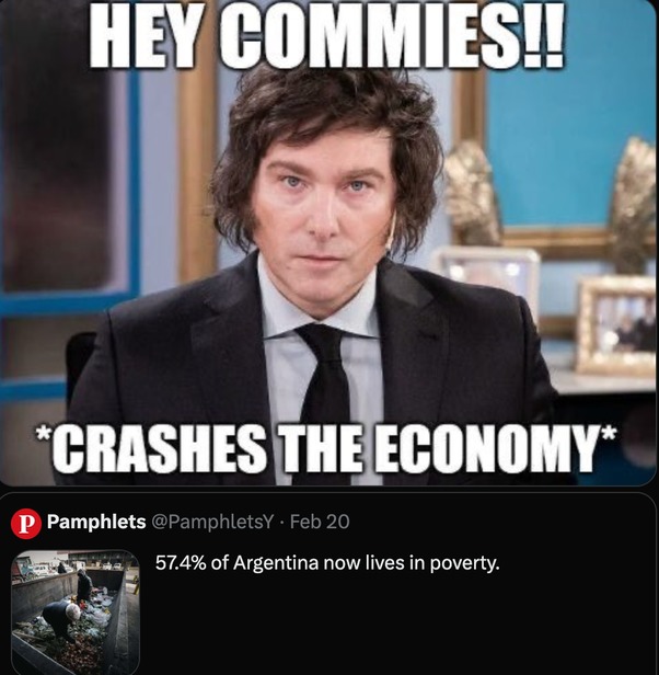 Don't be commenting on the economy of countries that are doing better than you. - meme