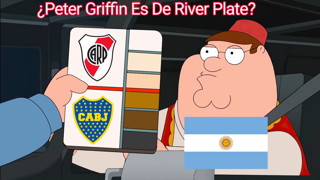 Contexto: en argentina es popular que los blancos sean de river y los marrones sean de boca - meme