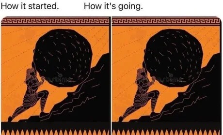 How it started vs how it’s going, glitch edition - meme