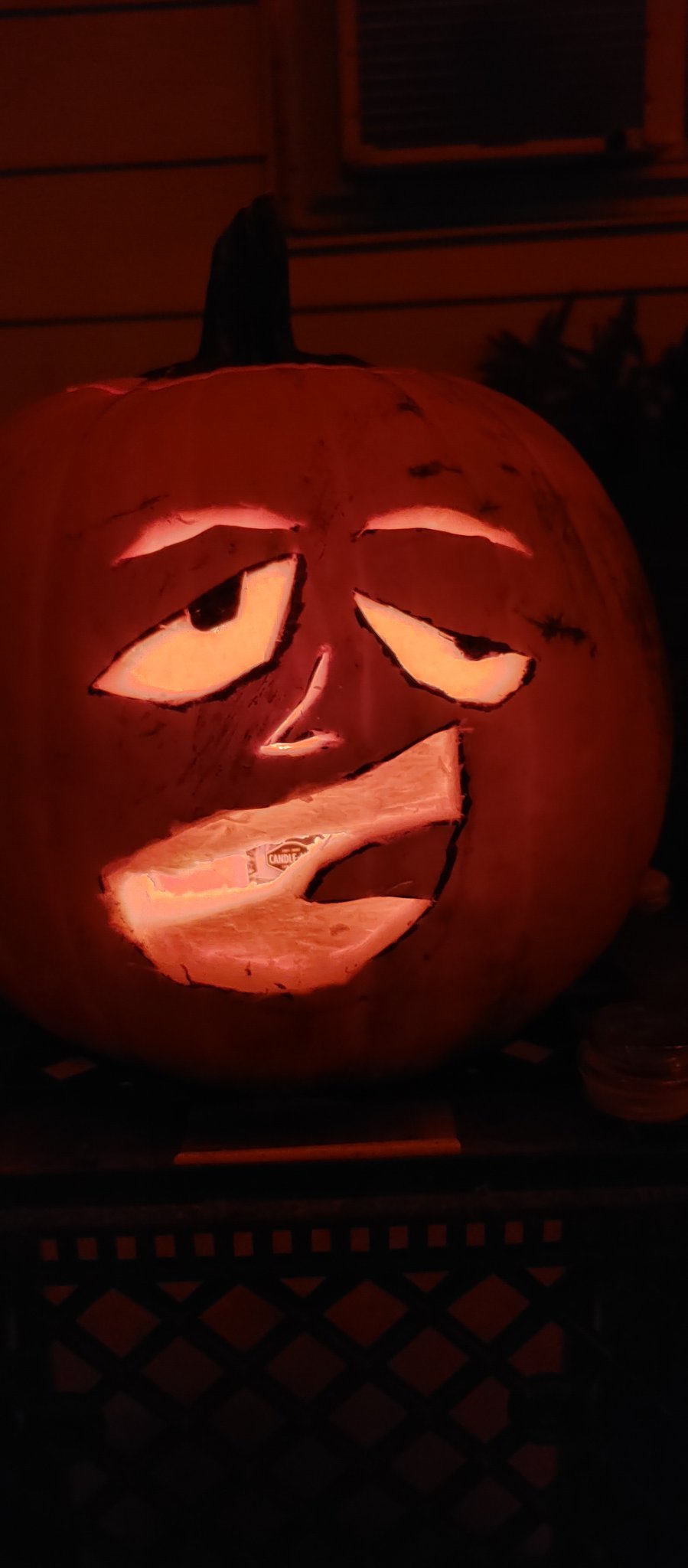 Haha i like your pumpkin carving skills magic man - meme