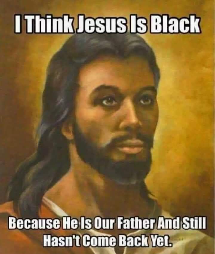 Big black Jesus cock - meme