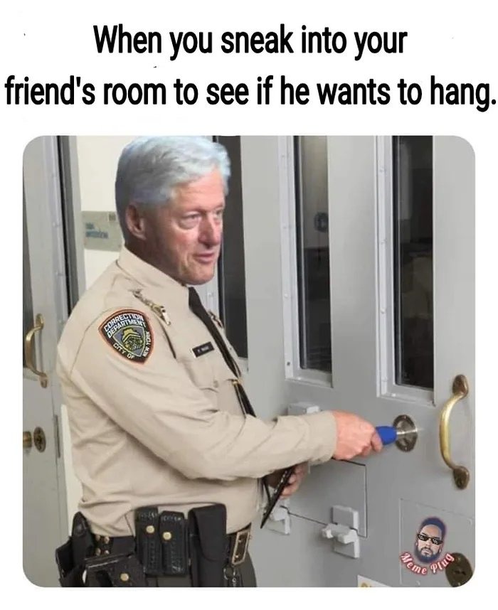 Epstein didn't hangout by himself - meme