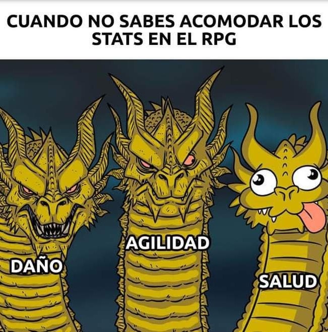 Stats en el RPG - meme