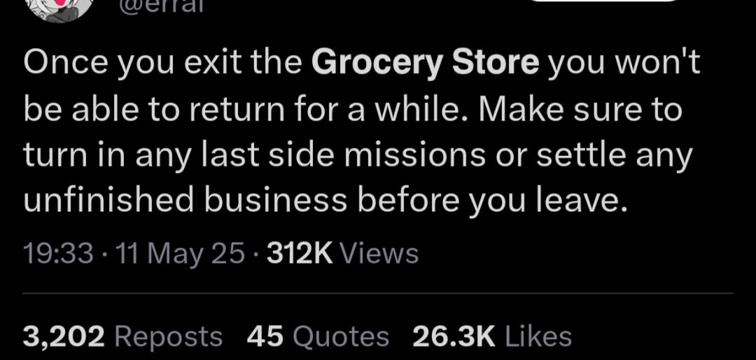 grocery store acting like it's a final boss fight now - meme