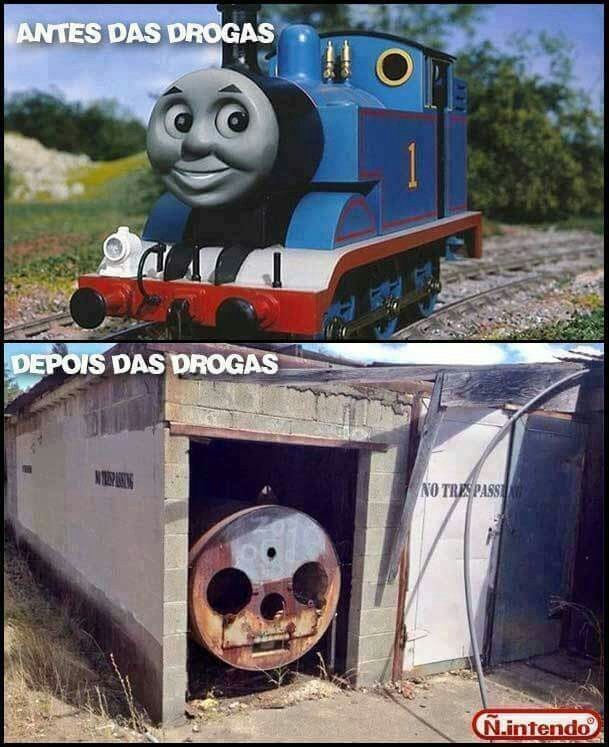 Thomas e seus crackzinhos - meme