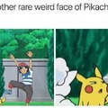 Another rare weird face of Pikachu