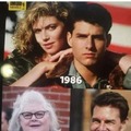 Tom Cruise y el paso del tiempo en comparacion con su compañera de Top Gun