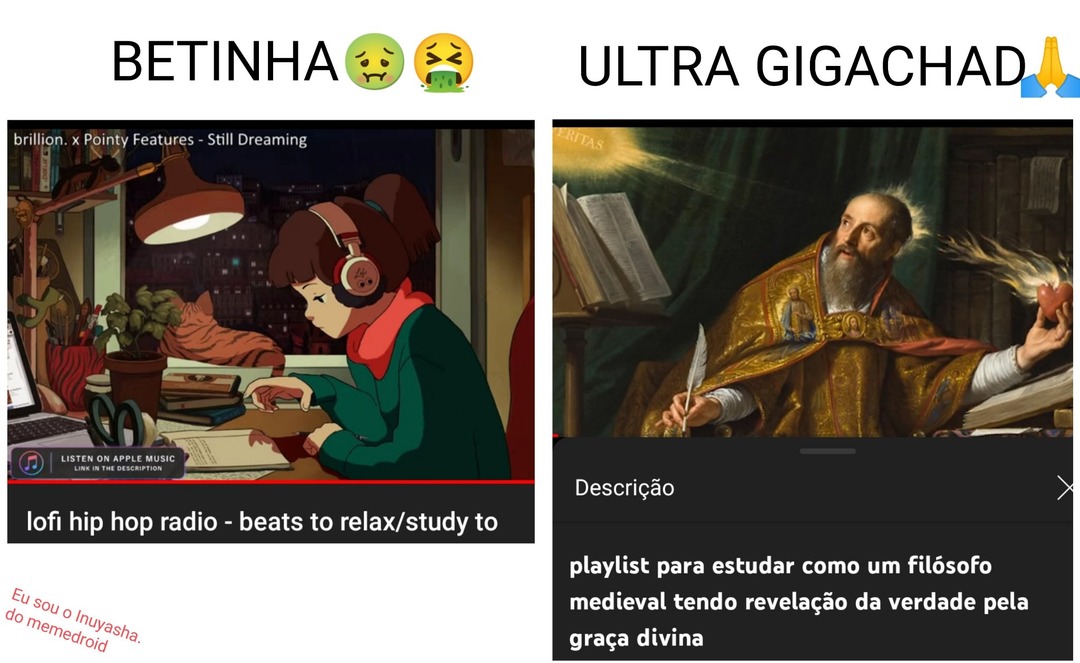 Beta lofi vs chad filósofo medieval - meme