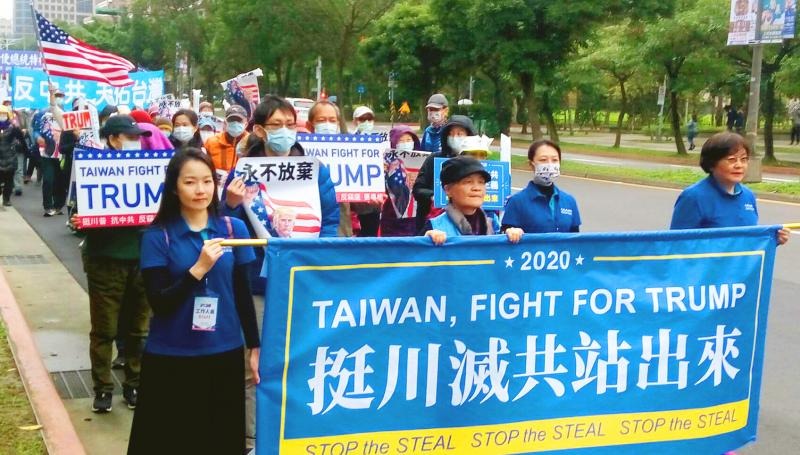 Taiwan fights for Trump  - meme