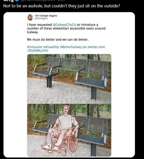 Wheelchair accessible seats - meme