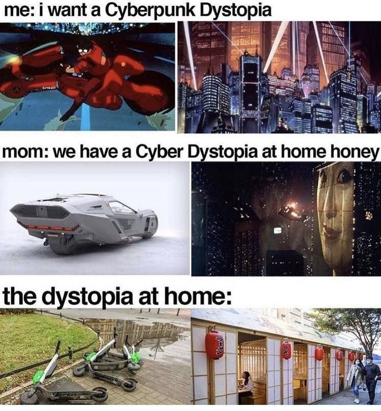 Cyber dystopia - meme