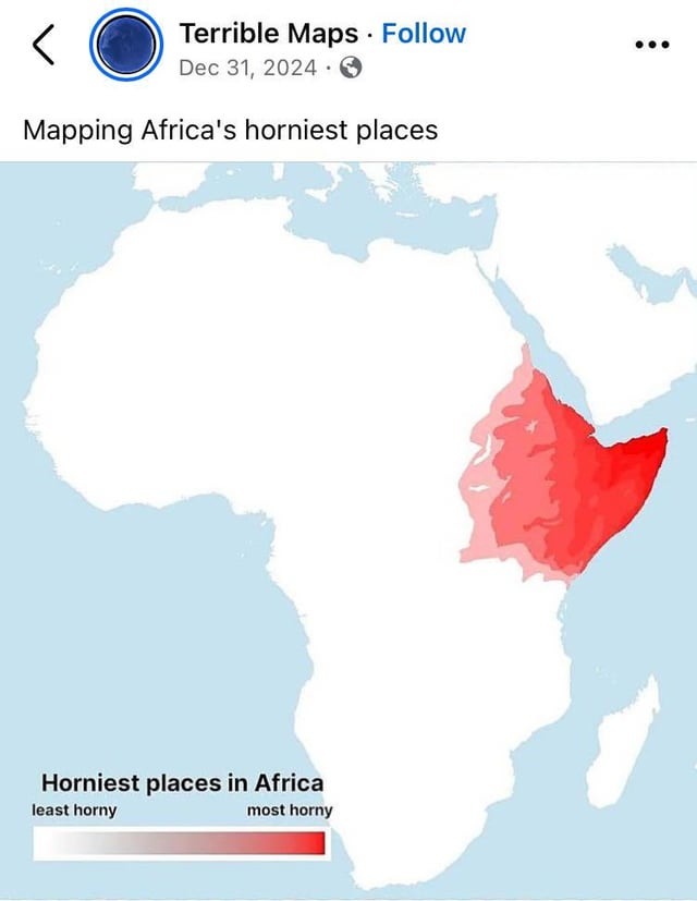 Mapping Africa's horniest places - meme