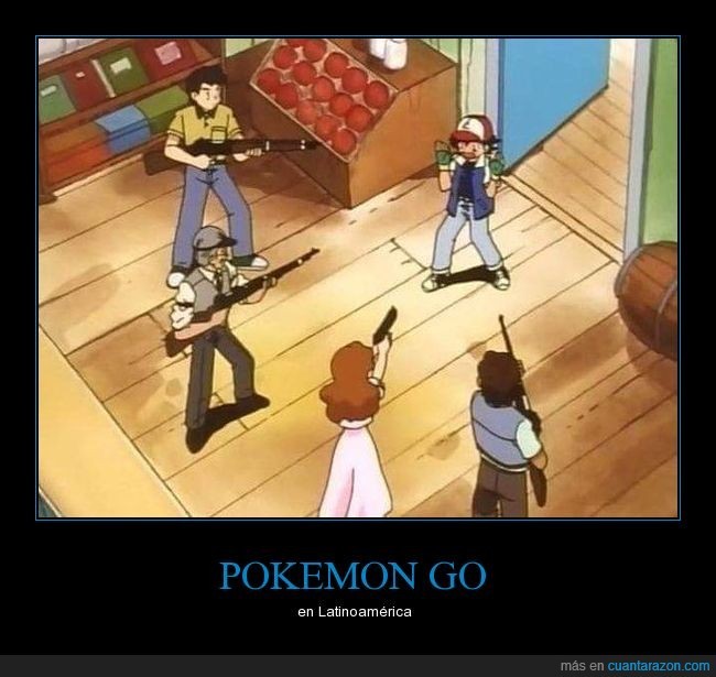 Pokemon Go se esta conviertiendo en un problema. - meme