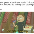 Your generation is our nation's future
