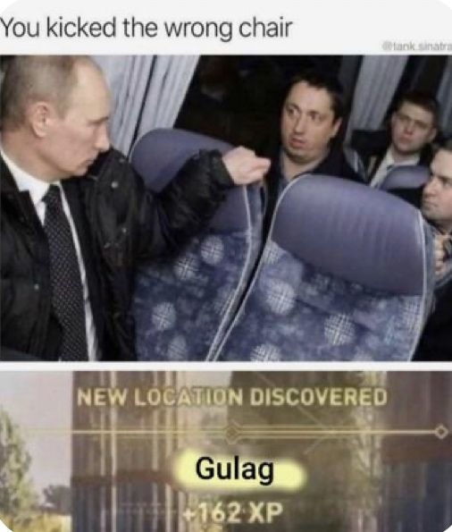 Free Gulag Ahead - meme