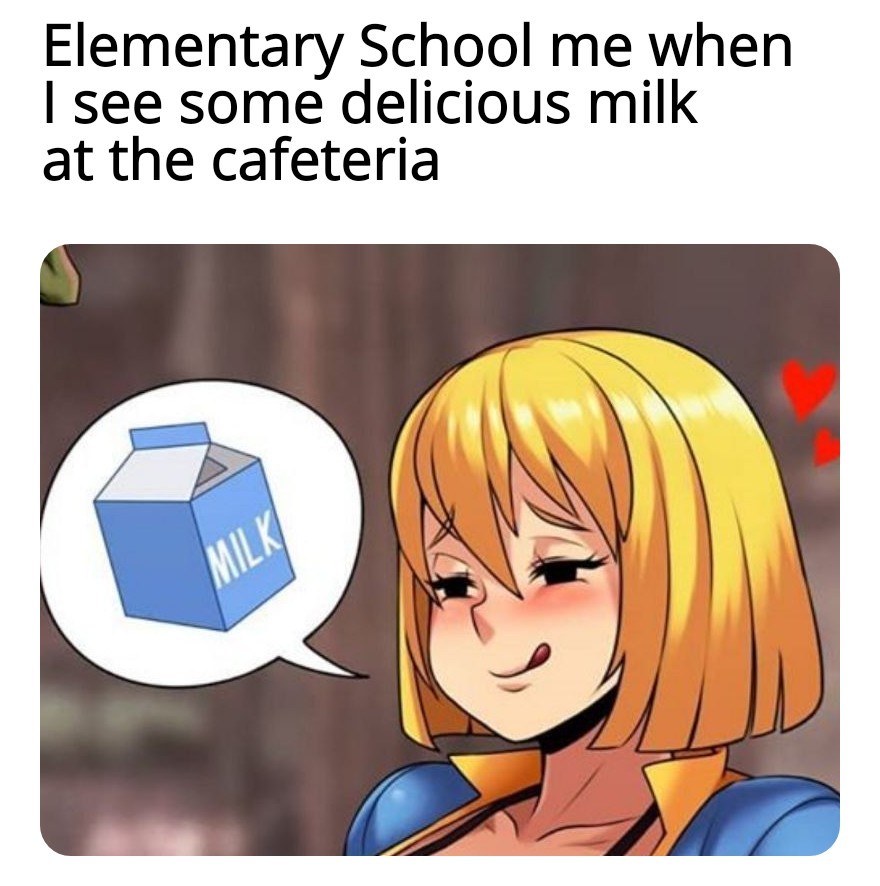 Yummy milk - meme