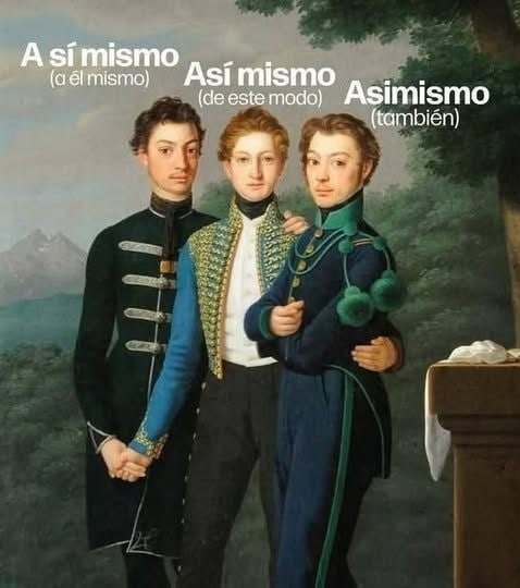 Así mismo, asímismo, asimismo... ya no sé nada - meme