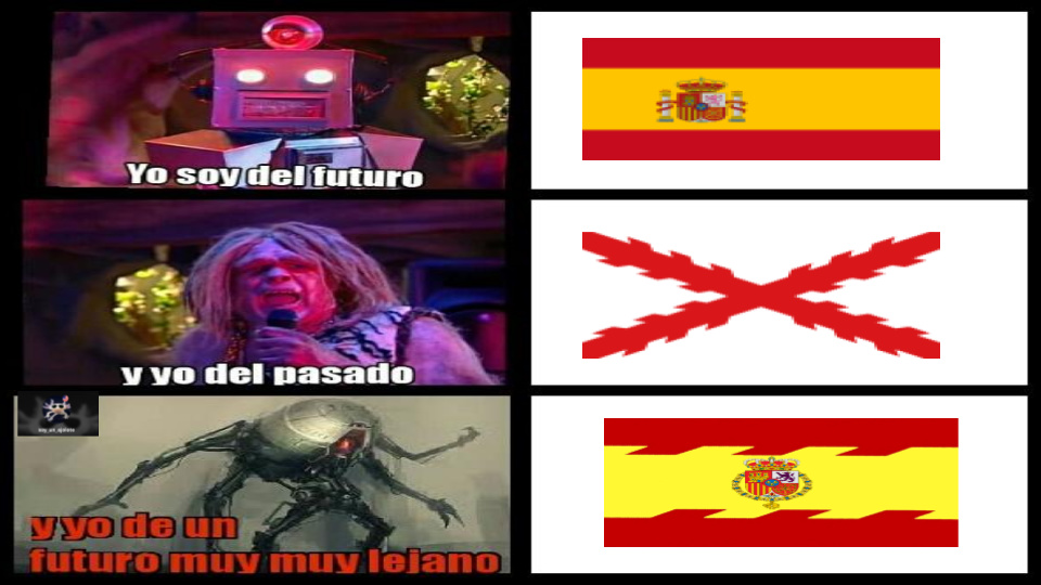 la ultima bandera aparece si buscas 2nd spanish empire en google - meme