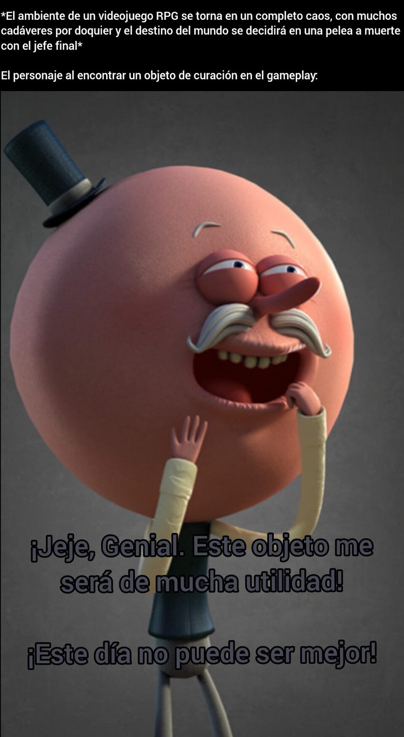 Disonancia ludonarrativa: - meme