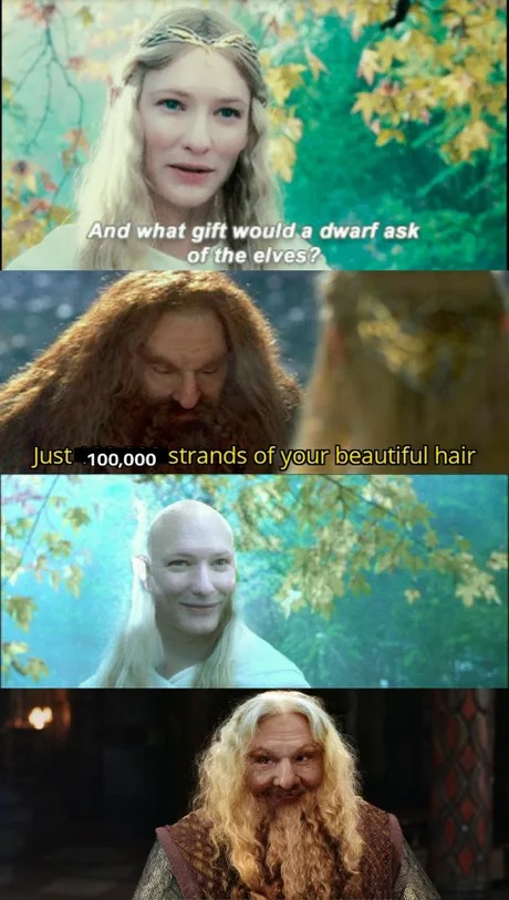 Gimli went too far - meme