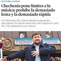 Se acabaron las tonterías en chechenia con la música