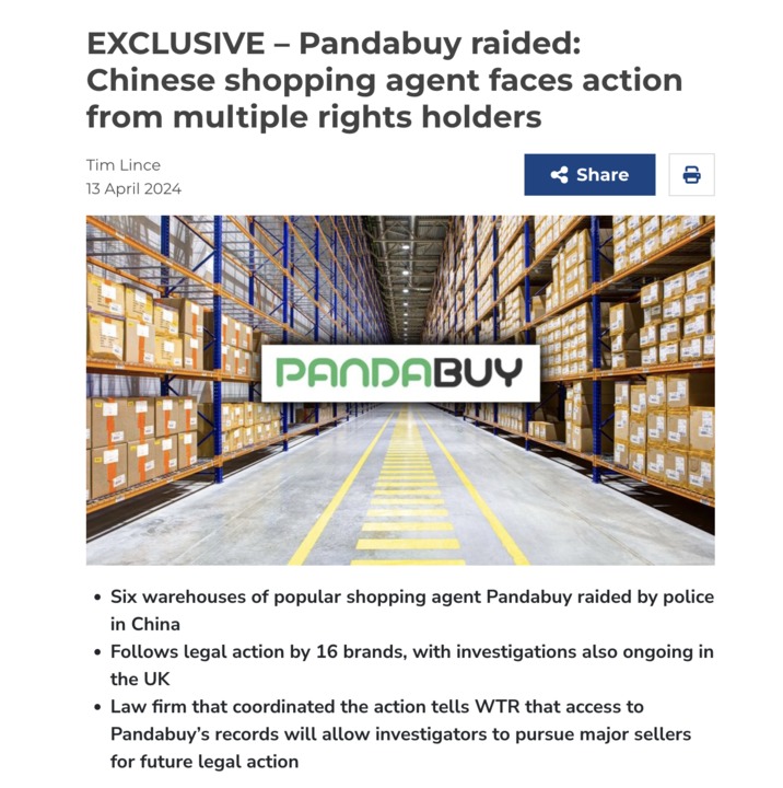 Pandabuy warehouse raids meme