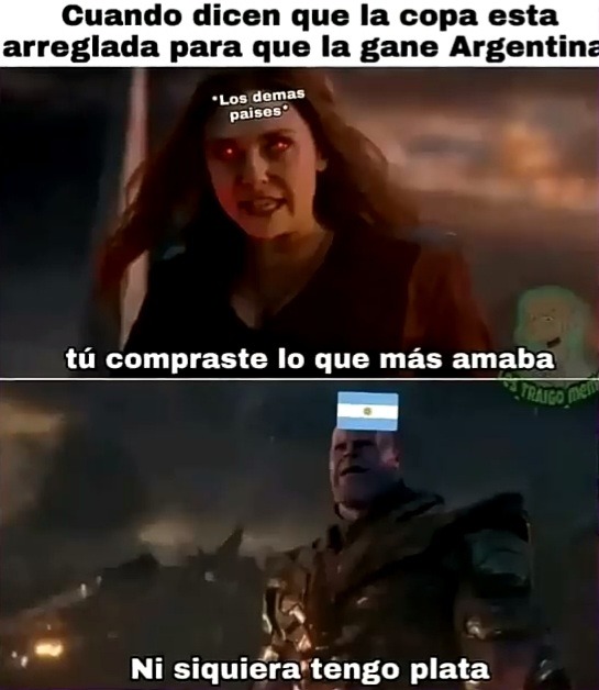 Argentina gano el mundial siuuuuu. Pd: ojala no se quede atascado en mod - meme