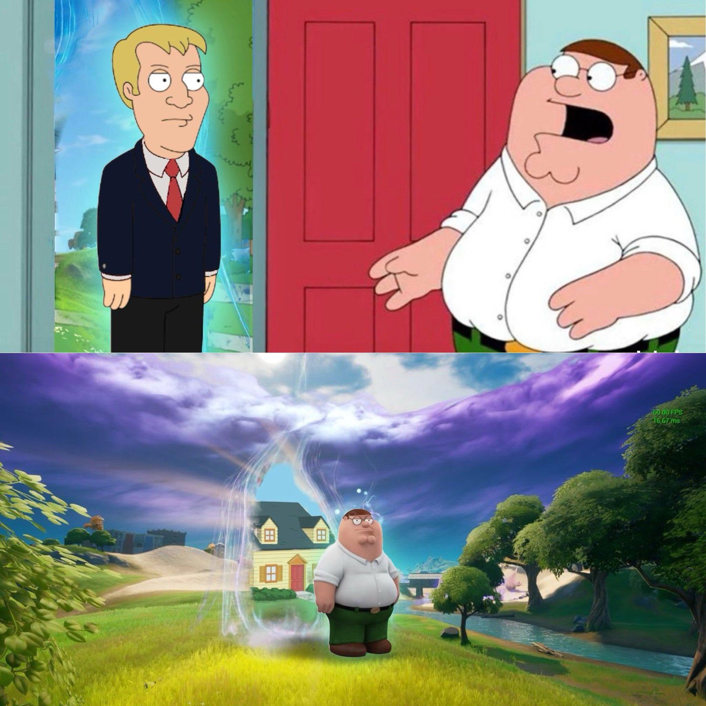 Fortnite X Family Guy - meme