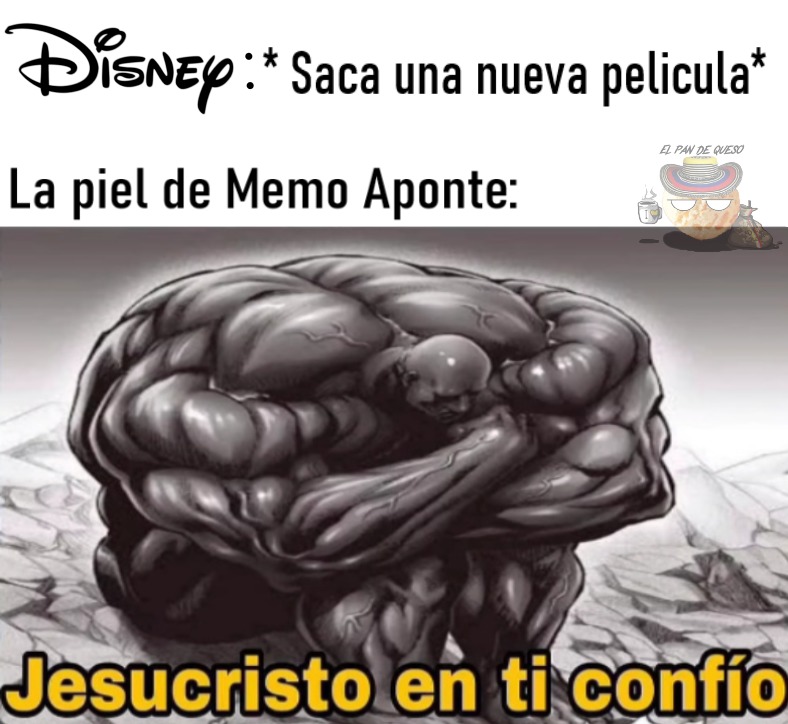 Contexto: Memo Aponte hace videos haciendo Cosplay de películas de Disney. Se pinta la piel como con 2 litros de pintura - meme
