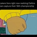 Lakers don't like  Celtics right now