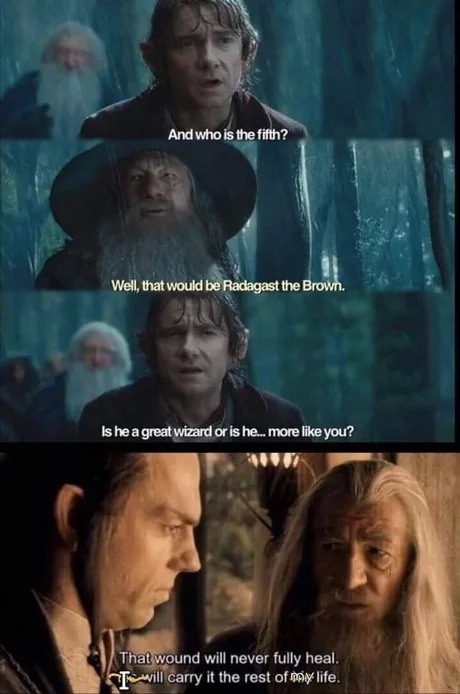 How dare you Bilbo Baggins - meme
