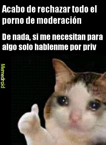 De nada amigos, si me necesitan estoy disponible - meme