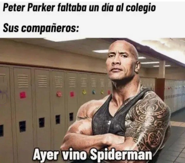 spidey faltó hoy - meme