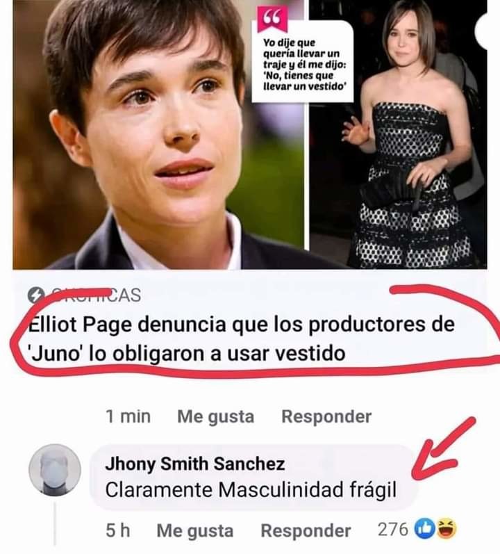 Se quejaba que quería usar traje, siendo mujer. Ahora que es un "hombre", dice que no todas las mujeres desean llevar vestidos. - meme