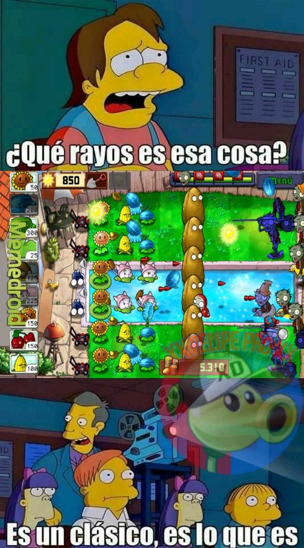 Dato: pvz 1 ya es tan viejo que se puede considerar retro :v - meme