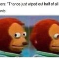 Thanos don goofed up