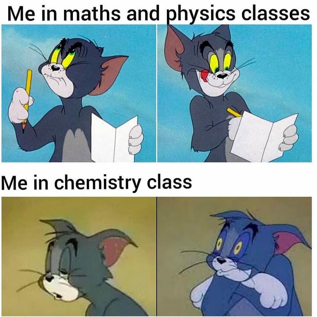 Tag a chemistry student - meme