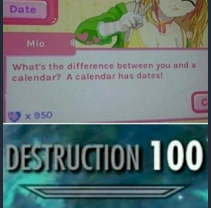 Destruction 100 - meme