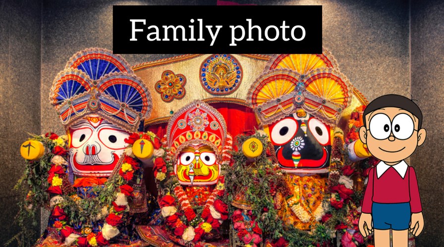 Ancient Nobita family in Hindu Temples - meme