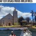 Maui church remains standing after wildfires