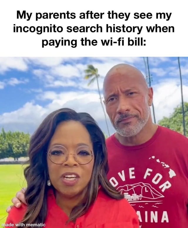 Search history meme but don't worry this does not happen