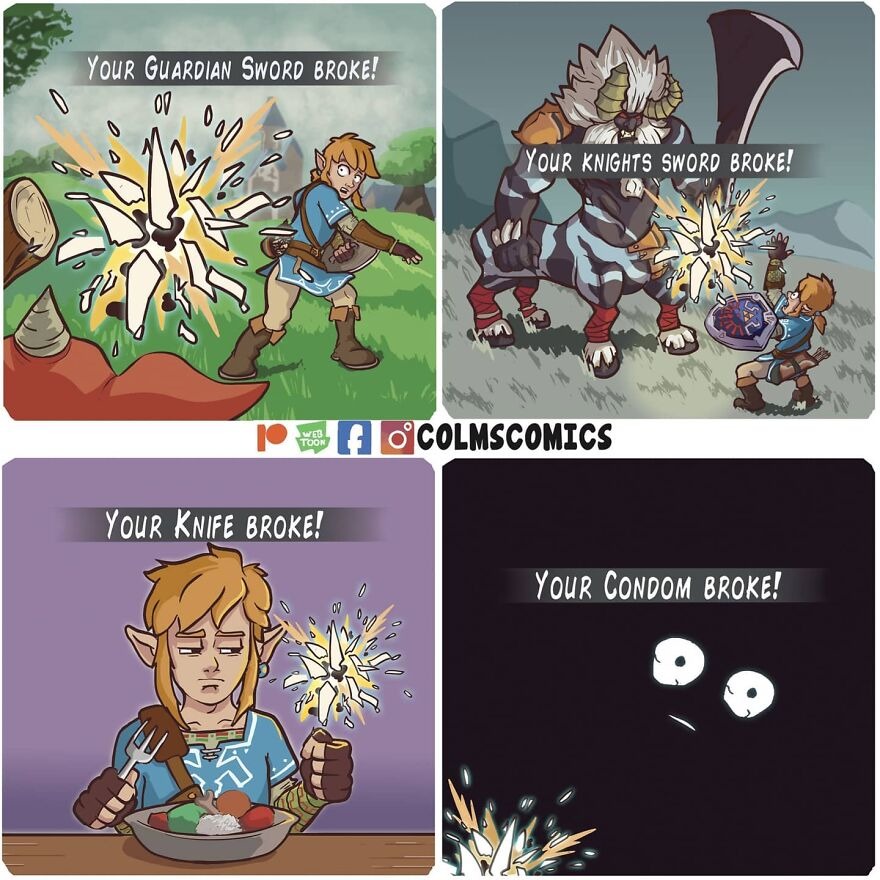 How many times did link use that same condom? - meme