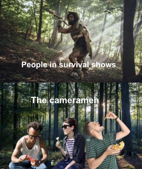survival shows - meme
