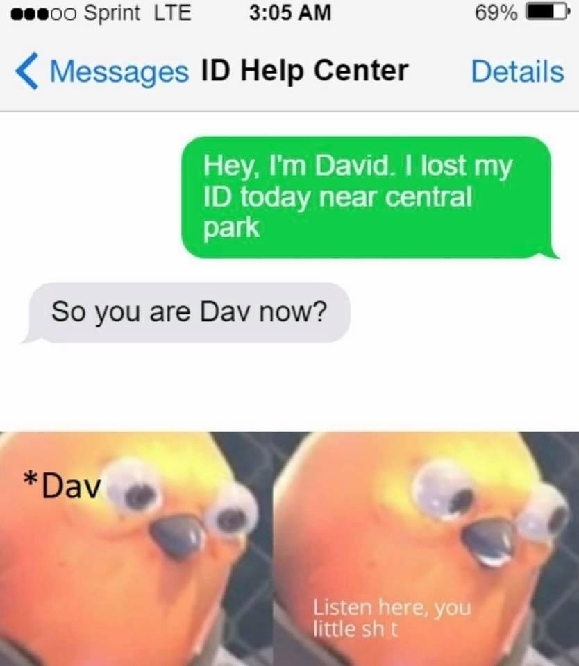 DAV ID - meme