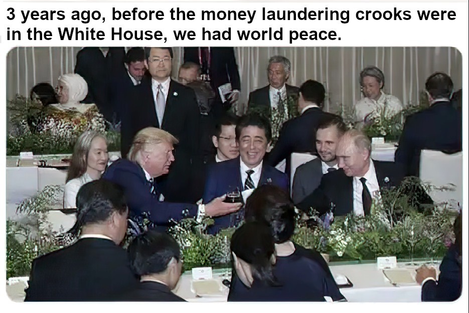Before the money laundering crooks - meme