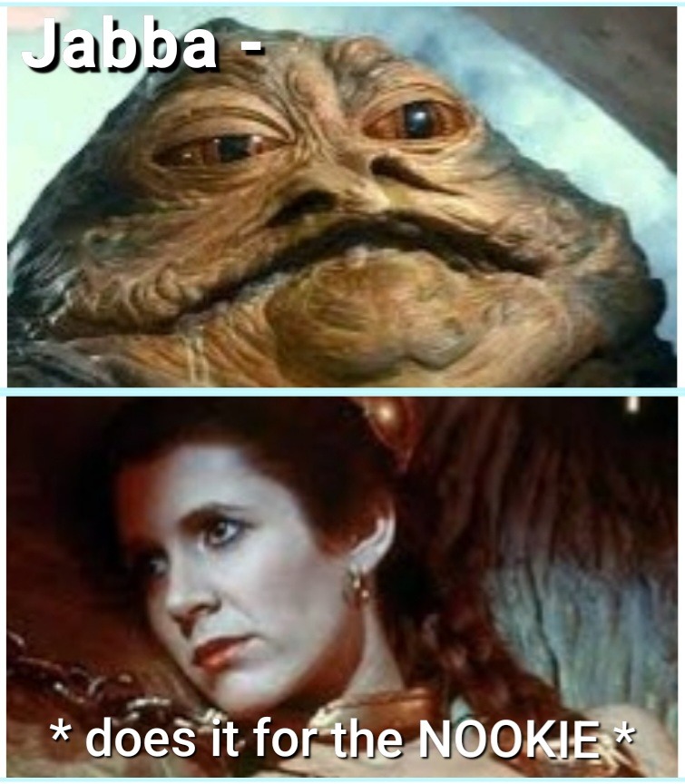 Jabba, does it for the nookie. - meme