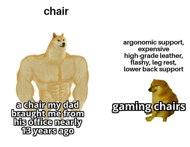 Gaming chairs - meme