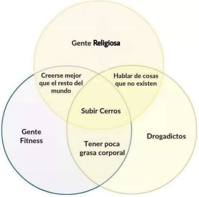 Subir cerros es la solución a todos los problemas - meme