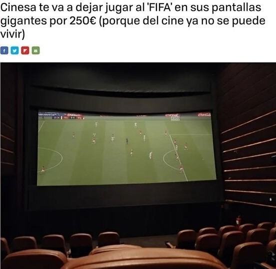 Gran idea de cine y el Fifa - meme